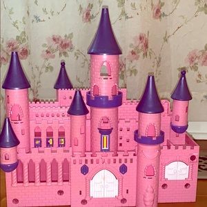 Pink toy castle